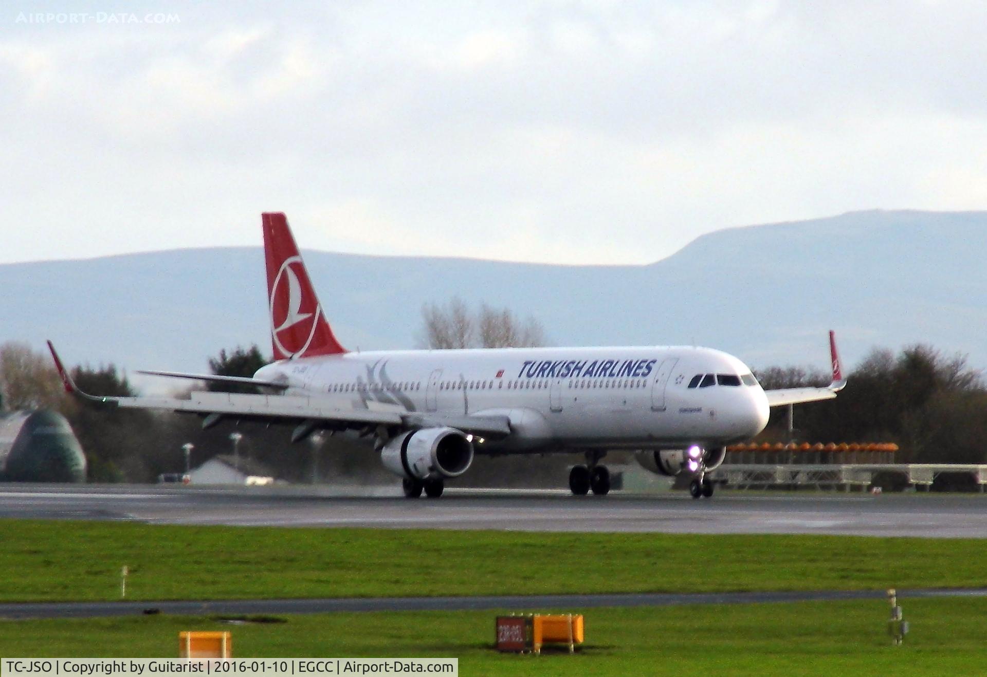 TC-JSO, 2015 Airbus A321-231 C/N 6563, At Manchester