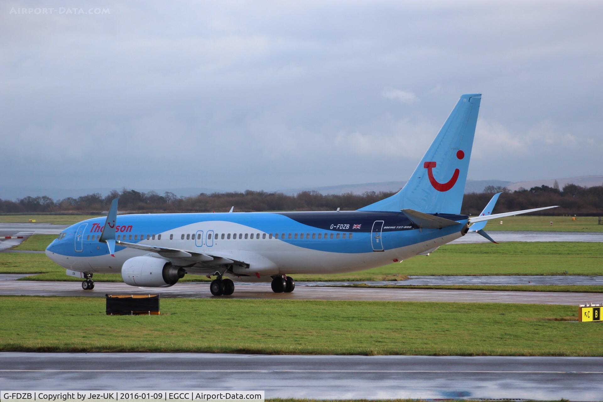 G-FDZB, 2007 Boeing 737-8K5 C/N 35131, waiting for gate clearence, also flies with Sunwing Airlines as C-FPZB,