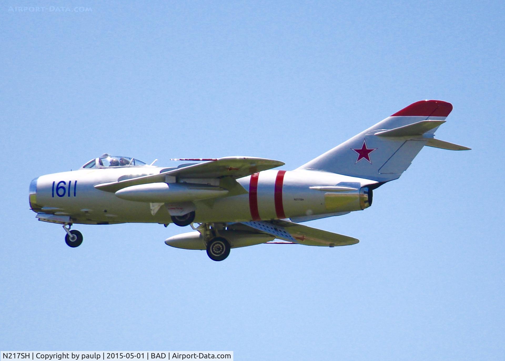 N217SH, 1959 PZL-Mielec Lim-5 (MiG-17F) C/N 1C1611, At Barksdale Air Force Base.