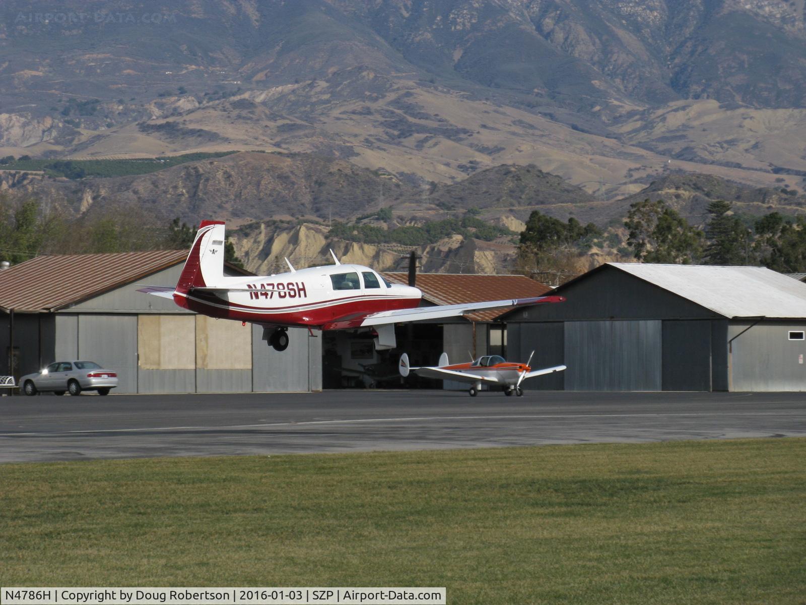 N4786H, 1979 Mooney M20J 201 C/N 24-0876, 1979 Mooney M20J 201, Lycoming IO-360 A&C 200 Hp, landing Rwy 04
