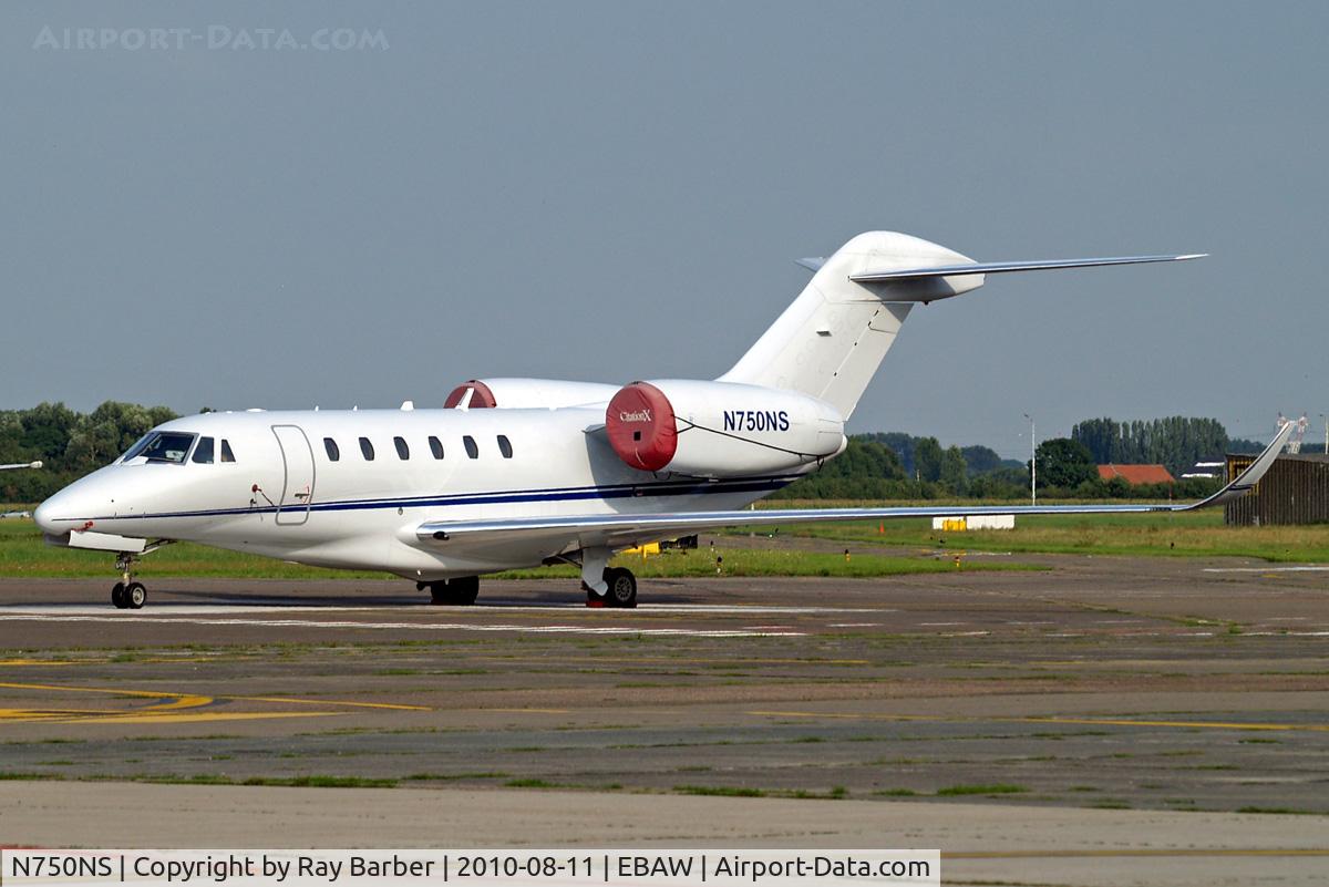 N750NS, 2001 Cessna 750 Citation X Citation X C/N 750-0172, Cessna Citation X [750-0172] Antwerp-Deurne~OO 11/08/2010