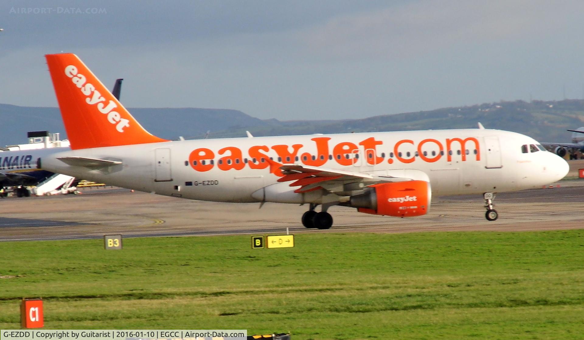 G-EZDD, 2008 Airbus A319-111 C/N 3442, At Manchester