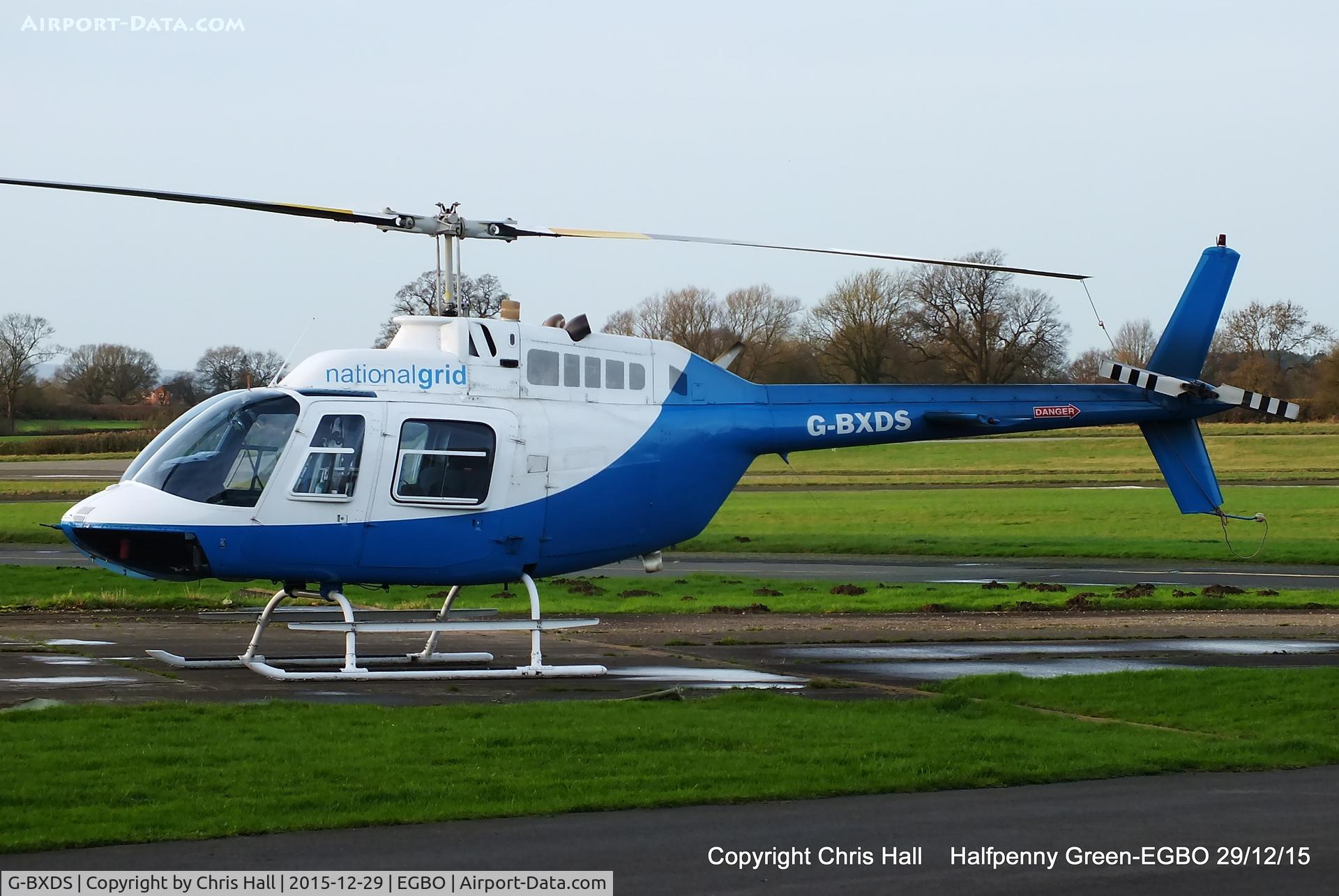 G-BXDS, 1979 Bell 206B JetRanger III C/N 2734, at Halfpenny Green