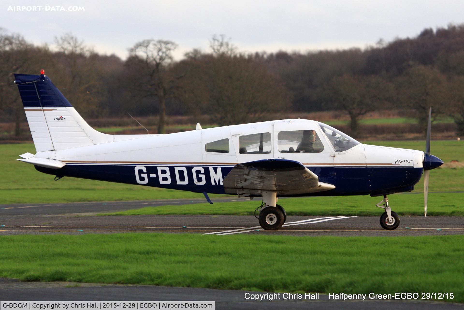 G-BDGM, 1974 Piper PA-28-151 Cherokee Warrior C/N 28-7415165, at Halfpenny Green