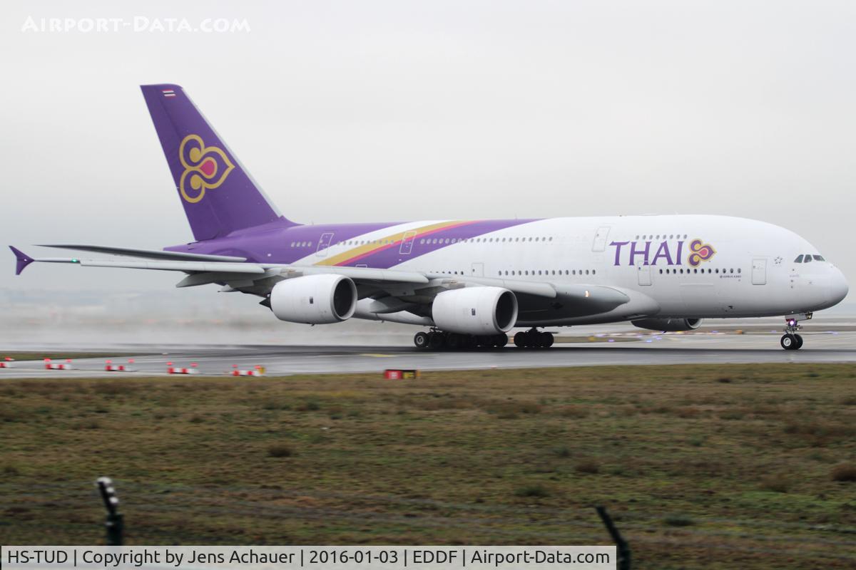 HS-TUD, 2012 Airbus A380-841 C/N 122, Good flight - see you in Thailand
