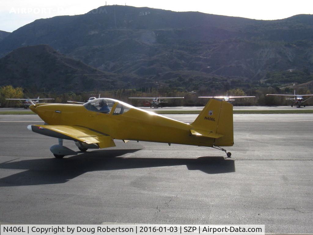 N406L, 2008 Vans RV-6 C/N 936, Provo PROVO 6, Lycoming O-320 160 Hp, taxi from hangar-will give Young Eagles flights today