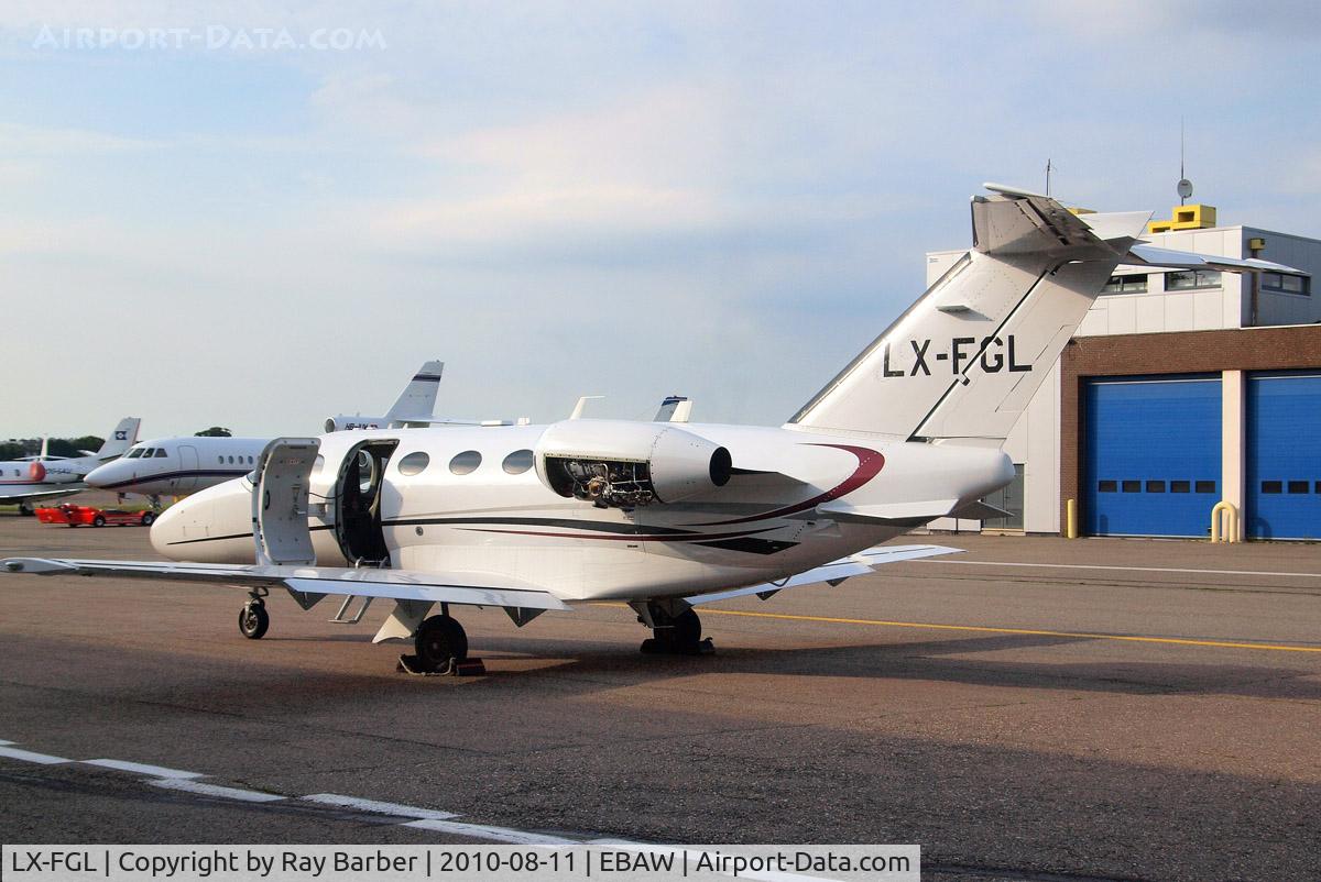 LX-FGL, 2008 Cessna 510 Citation Mustang Citation Mustang C/N 510-0132, Cessna Citation Mustang [510-0132] (Flying Group) Antwerp-Deurne~OO 11/08/2010