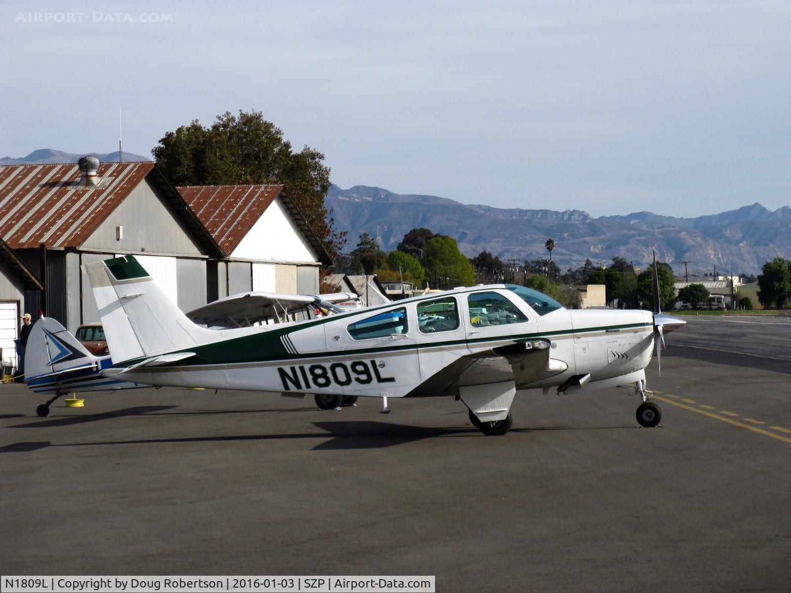 N1809L, 1976 Beech F33A Bonanza C/N CE-639, 1976 Beech F33A BONANZA, Continental IO-520 285 Hp
