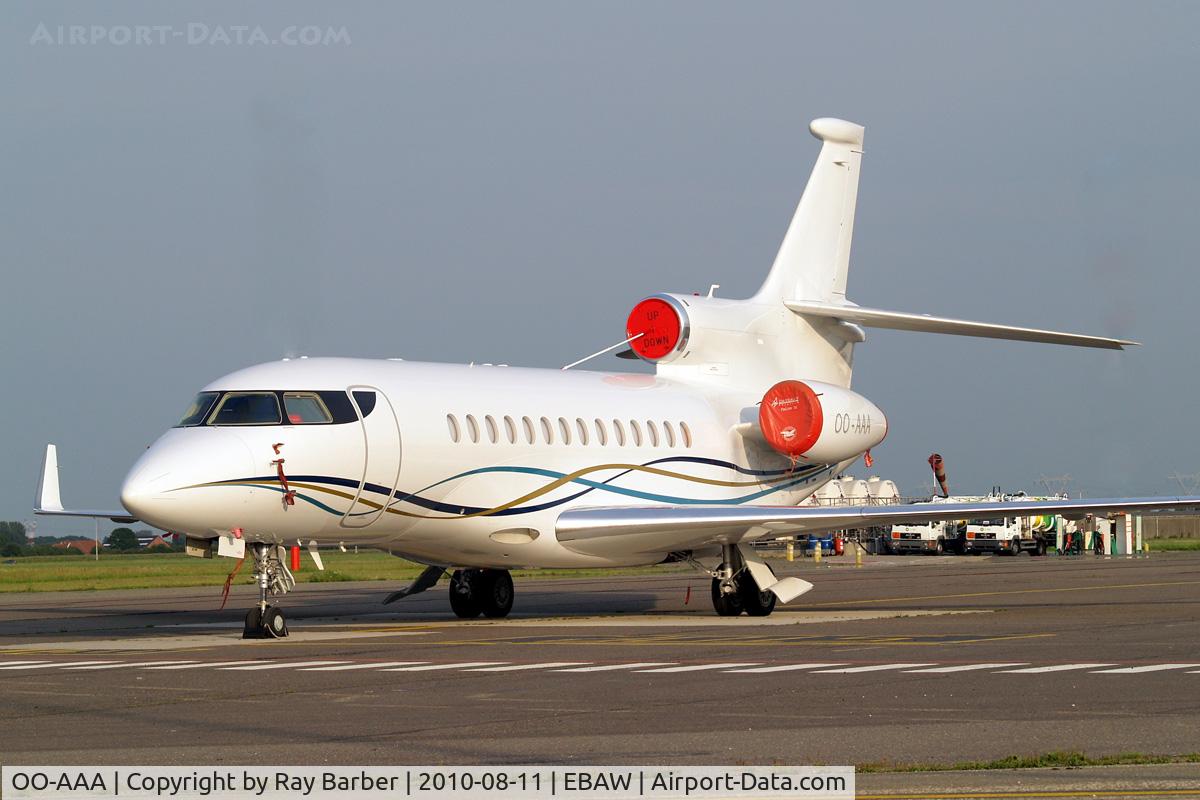 OO-AAA, 2009 Dassault Falcon 7X C/N 57, Dassault Falcon 7X [57] (Flying Group) Antwerp-Deurne~OO 11/08/2010