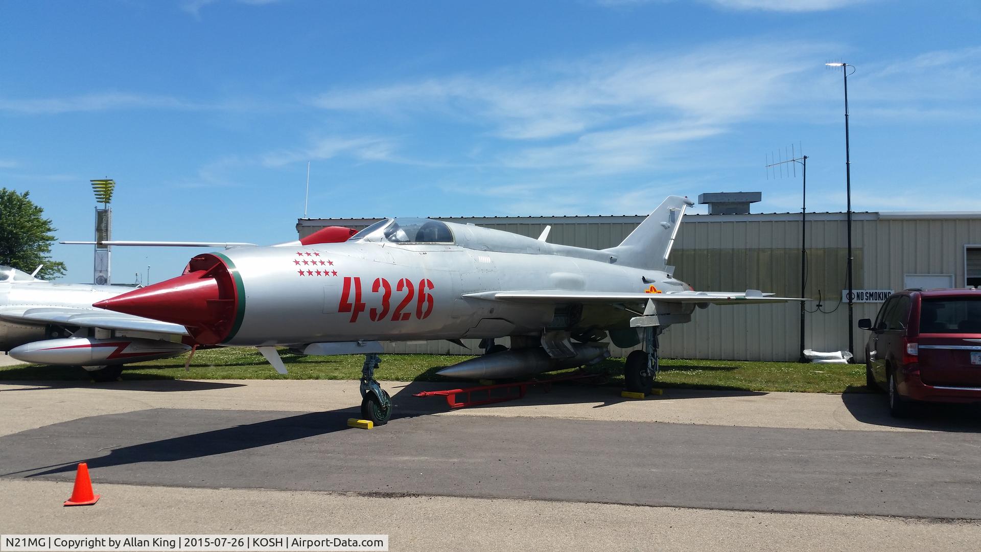 N21MG, 1965 Chengdu CJ-7IIA (J-7D) C/N 1603, AirVenture 2015, I would love to see this beauty in the museum the rest of the year.