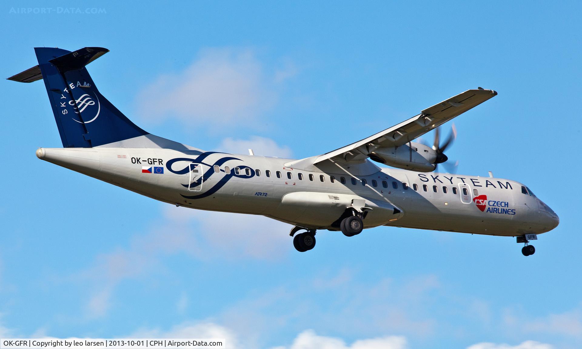OK-GFR, 2001 ATR 72-212A C/N 681, Copenhagen 1.10.13