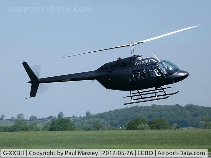 G-XXBH, 1980 Agusta AB-206B-3 JetRanger III C/N 8596, @ Wolverhampton(Halfpenny Green). ex:-G-BYBA,G-BHXV,G-OWJM,G-BHXV.