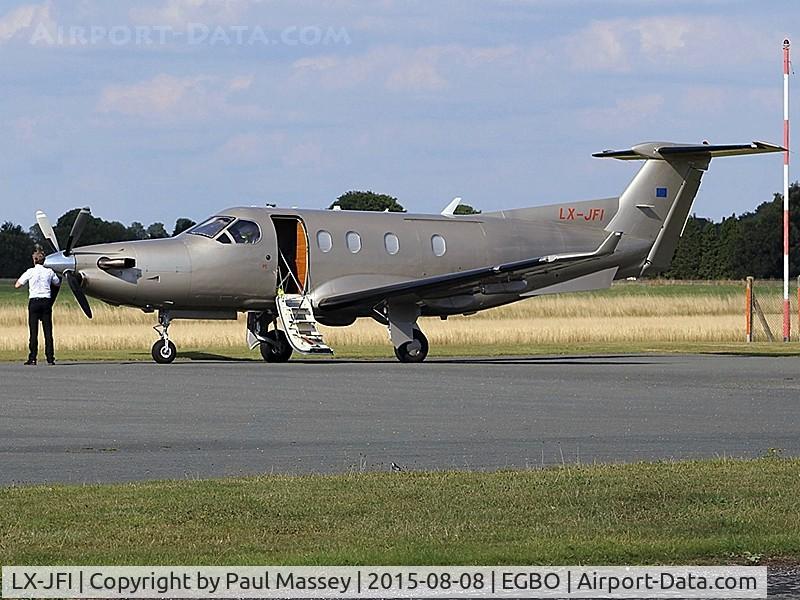 LX-JFI, 2004 Pilatus PC-12/45 C/N 574, @ Wolverhampton(Halfpenny Green).
