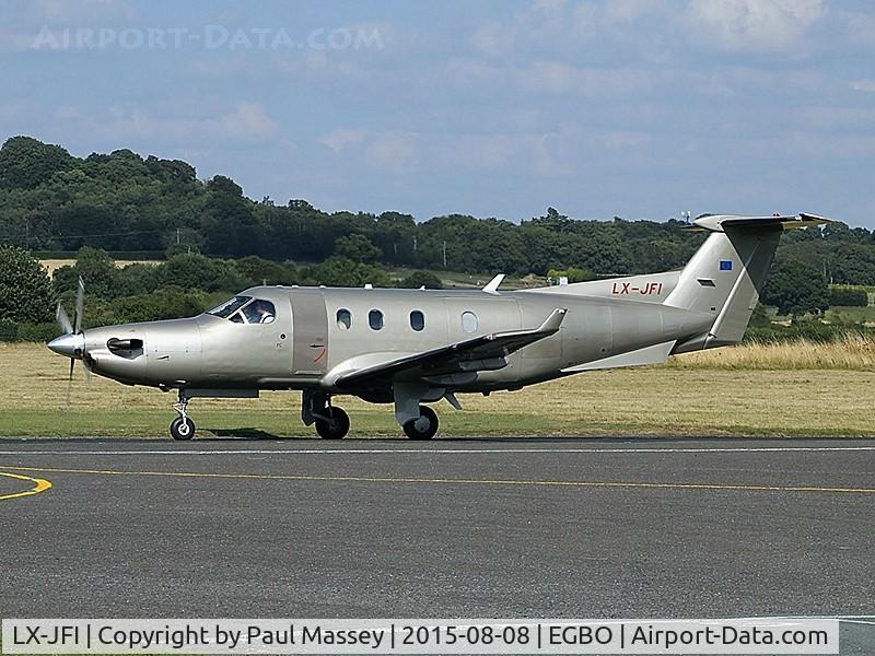 LX-JFI, 2004 Pilatus PC-12/45 C/N 574, @ Wolverhampton(Halfpenny Green).
