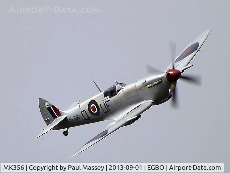 MK356, 1944 Supermarine 361 Spitfire LF.IXc C/N CBAF.IX.1561, Performing flypast @ Wolverhampton (Halfpenny Green).Battle of Britain Memorial Flight Aircraft.