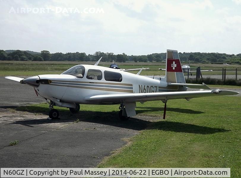 N60GZ, 1987 Mooney M20J 201 C/N 24-3035, @ Wolverhampton(Halfpenny Green).