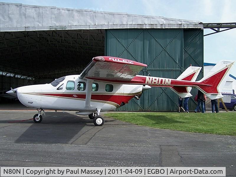 N80N, 1974 Cessna T337G Turbo Super Skymaster C/N P3370197, Resident @ Wolverhampton(Halfpenny Green).