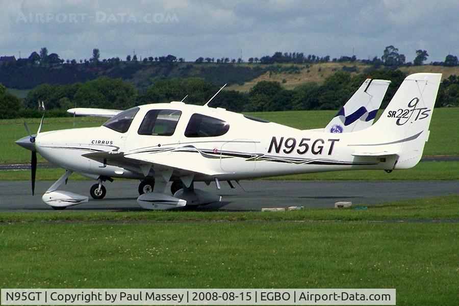 N95GT, 2006 Cirrus SR22 GTS C/N 1758, @ Wolverhampton(Halfpenny Green). ex:-N588CD.