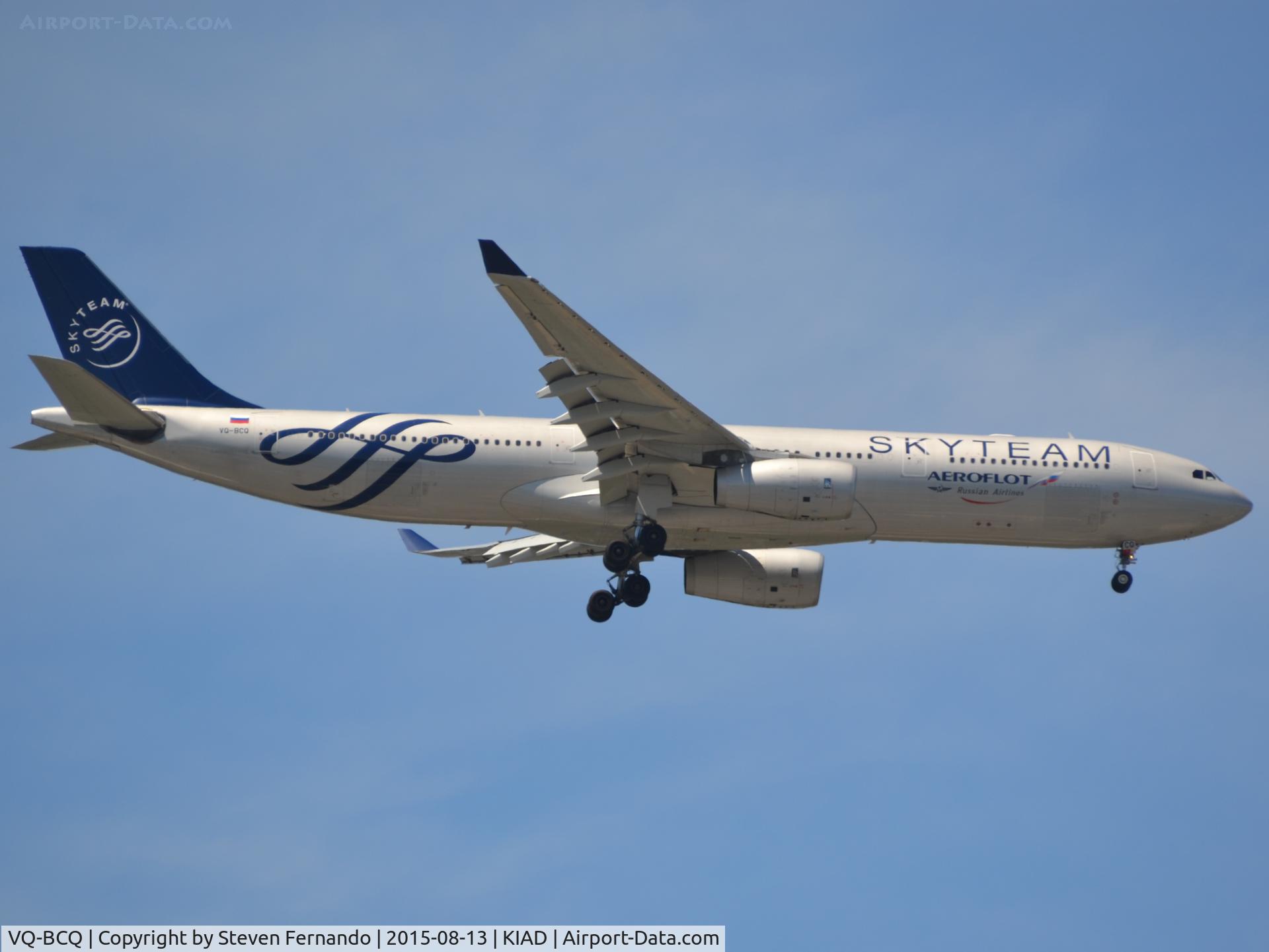 VQ-BCQ, 2009 Airbus A330-343E C/N 1058, Skyteam Special Scheme