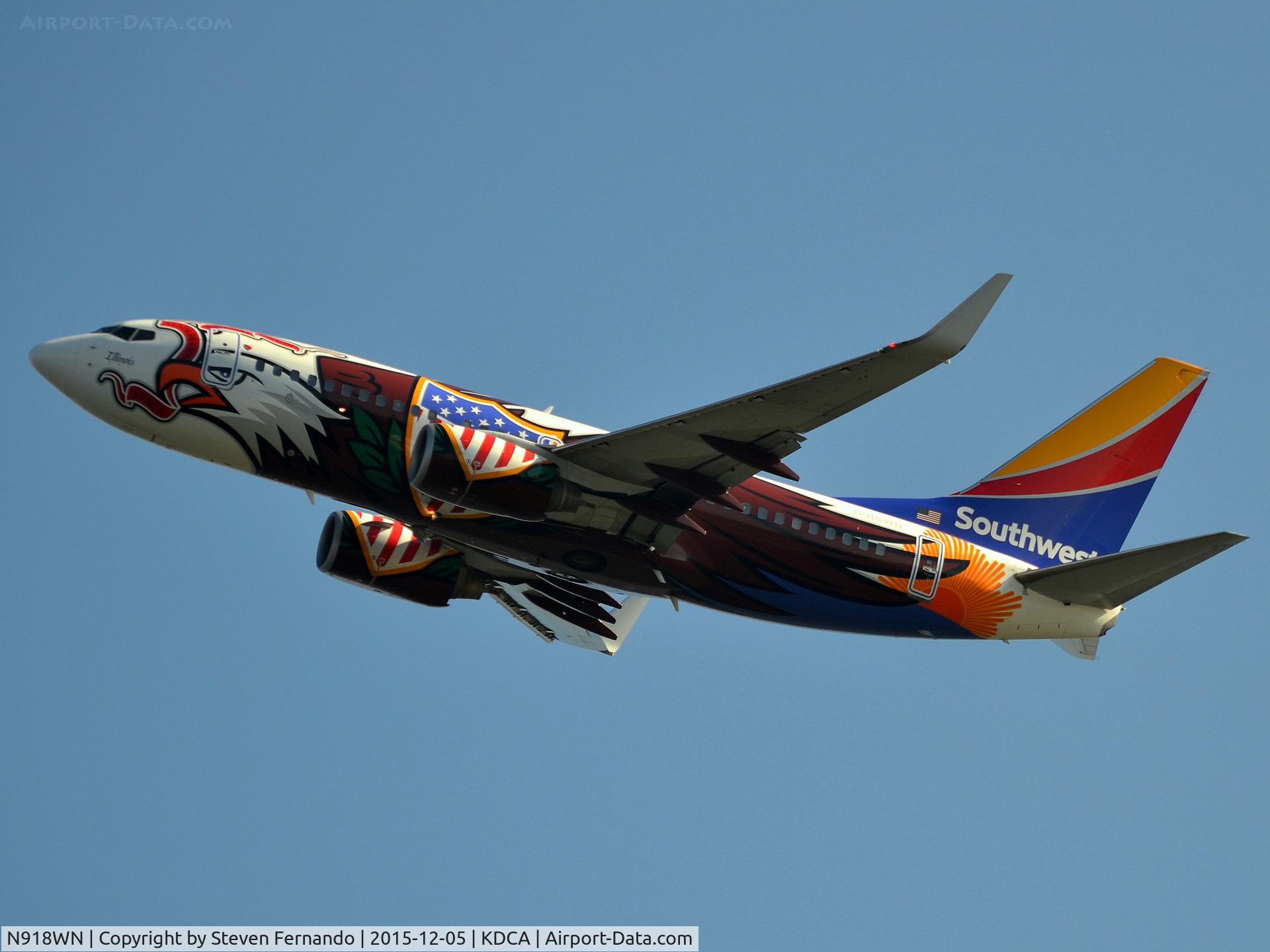 N918WN, 2008 Boeing 737-7H4 C/N 29843, 