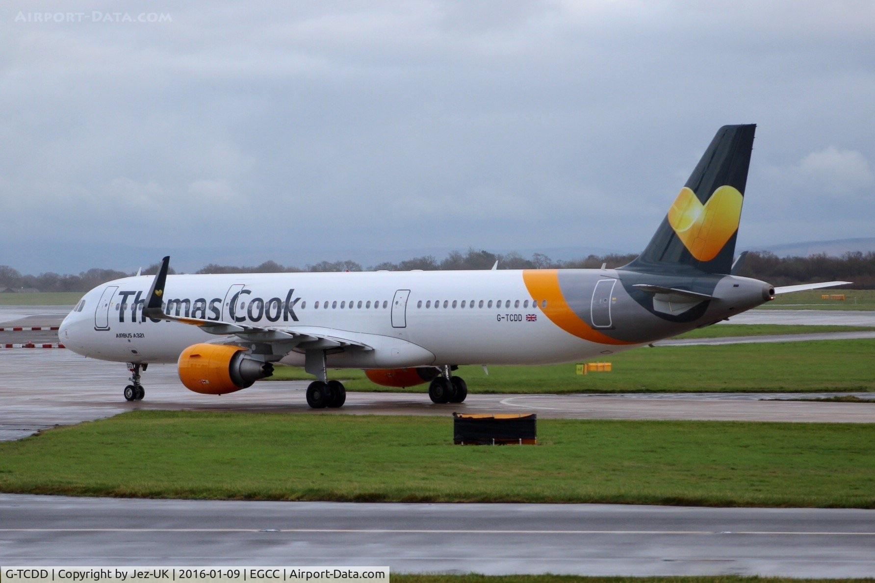 G-TCDD, 2014 Airbus A321-211 C/N 6038, on taxiway Bravo on route to terminal T1, also flies with TCX Scandinavia,
