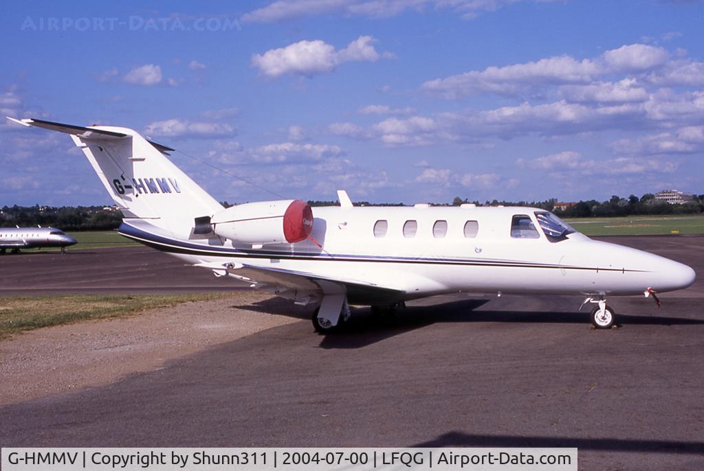 G-HMMV, 1999 Cessna 525 CitationJet CJ1 C/N 525-0358, Parket at the Terminal during F1 GP 2004