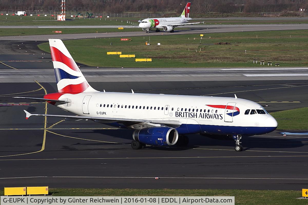 G-EUPK, 2000 Airbus A319-131 C/N 1236, Departing