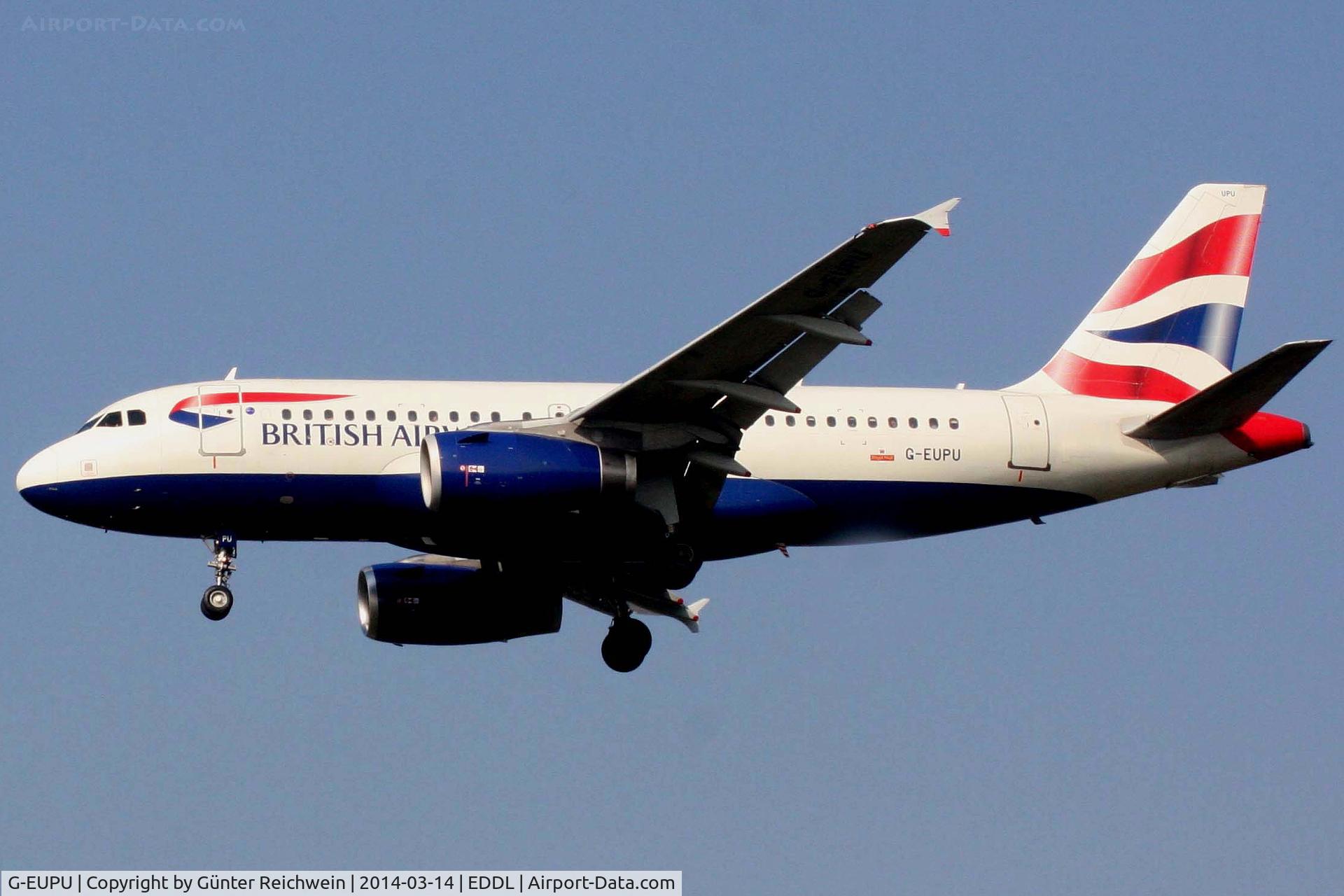G-EUPU, 2000 Airbus A319-131 C/N 1384, Arriving