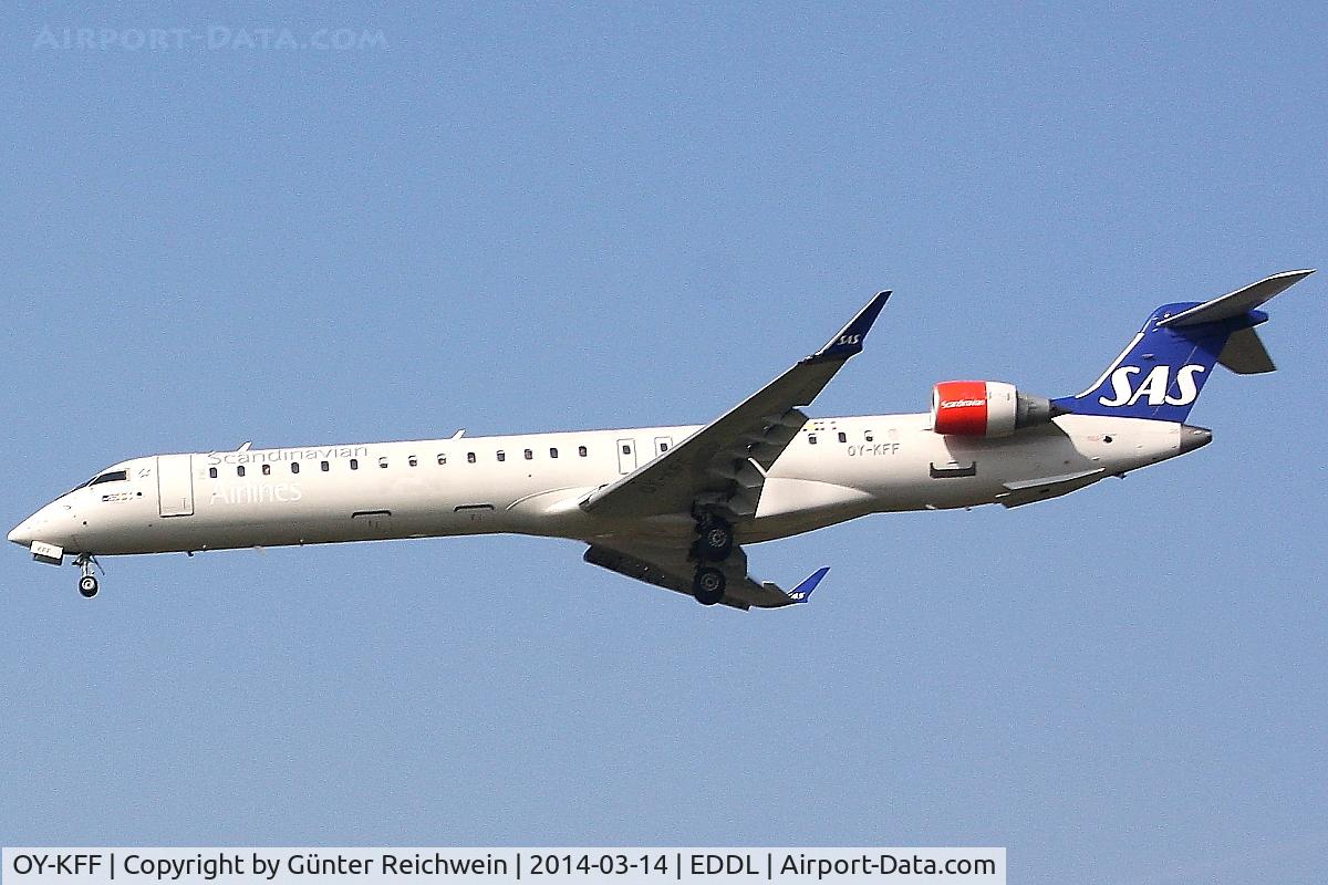 OY-KFF, 2009 Bombardier CRJ-900 (CL-600-2D24) C/N 15231, Arriving