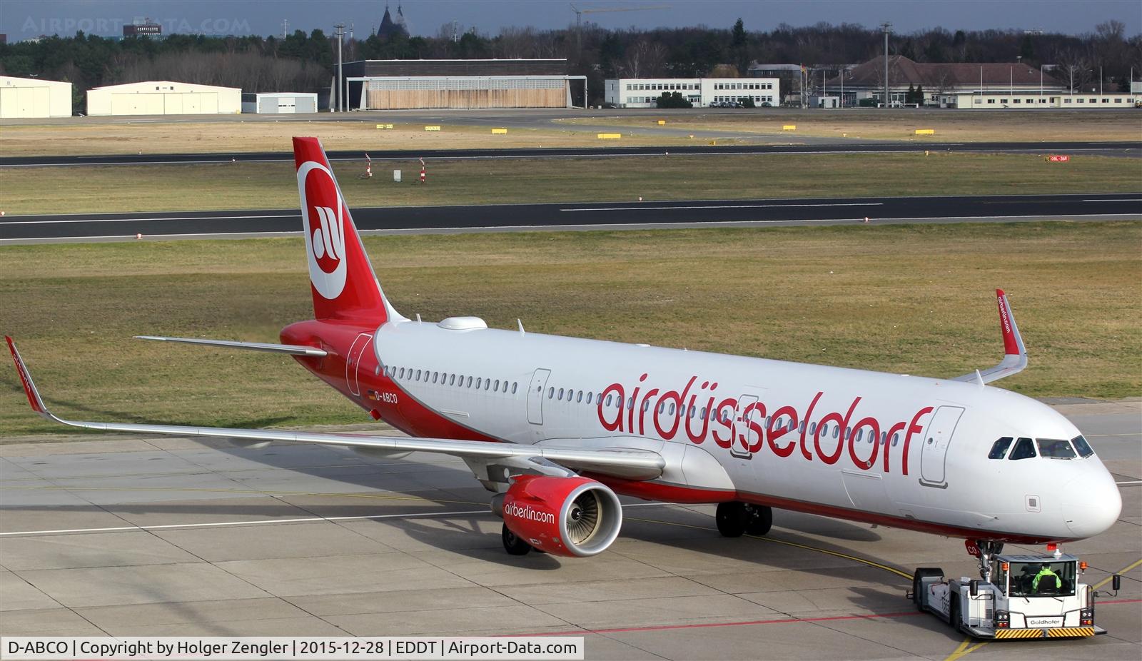 D-ABCO, 2015 Airbus A321-211 C/N 6501, Ready to leave TXL....