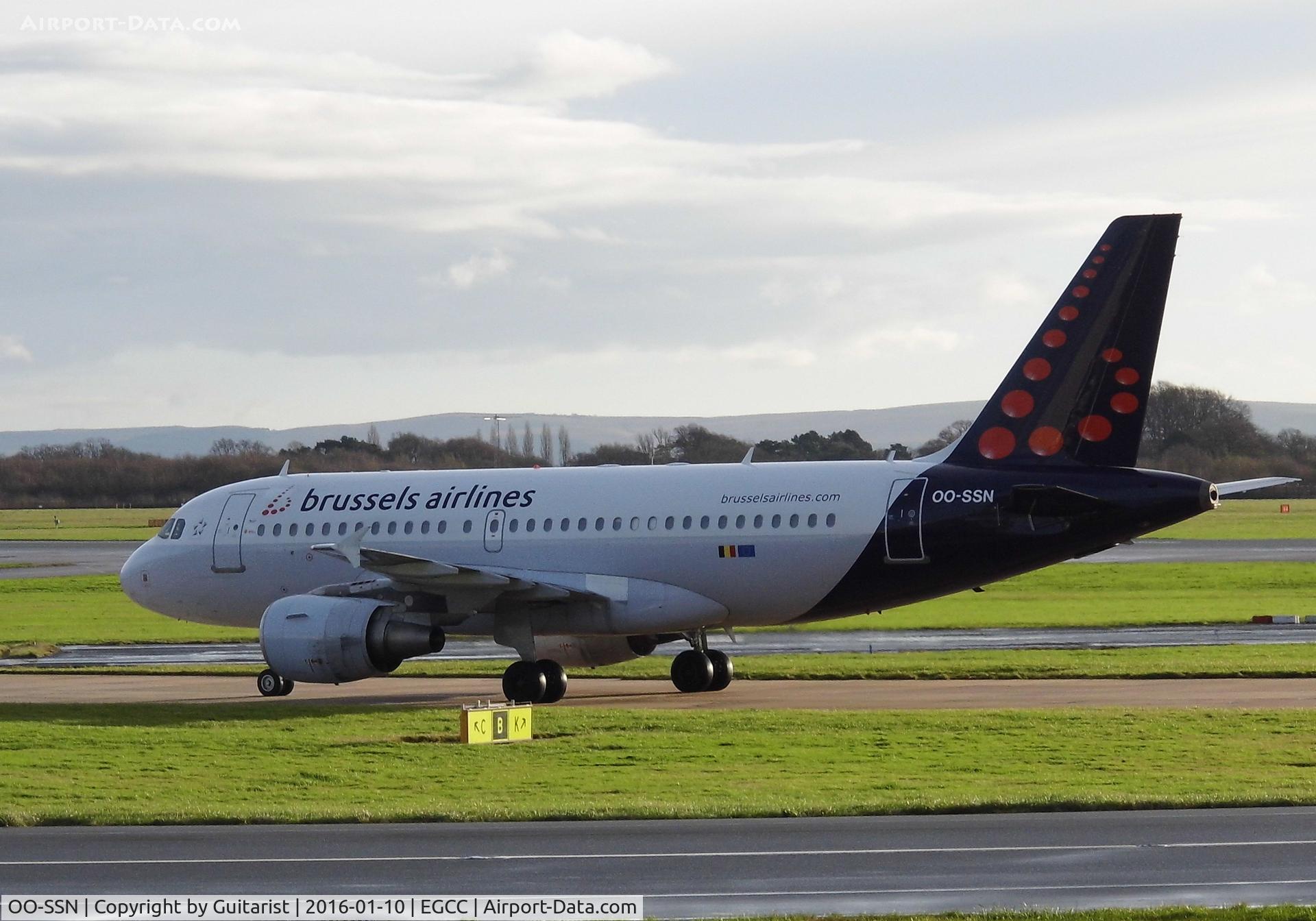 OO-SSN, 2003 Airbus A319-112 C/N 1963, At Manchester