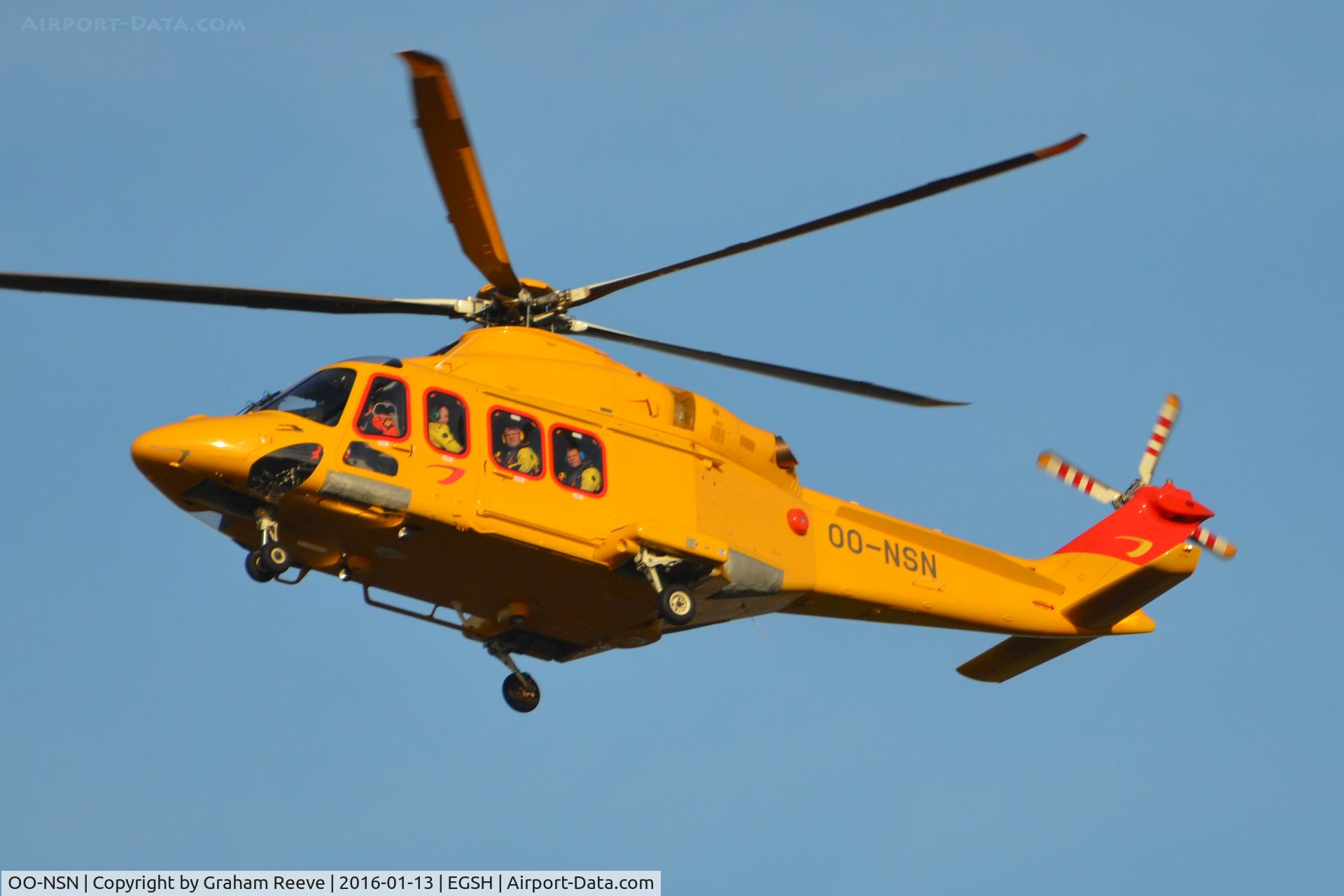 OO-NSN, 2015 AgustaWestland AW-139 C/N 31700, Now flying with a new tail logo and NHV stickers removed.