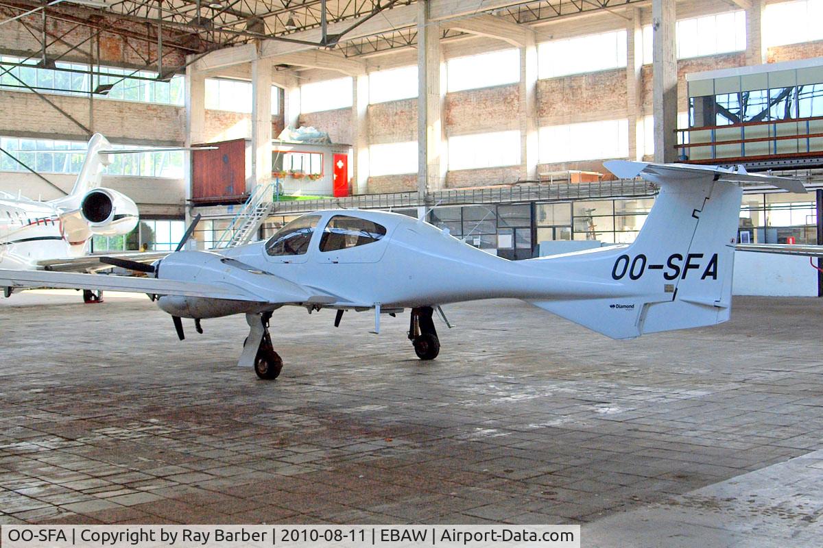 OO-SFA, 2007 Diamond DA-42 Twin Star C/N 42.340, Diamond DA-42 Twin Star [42.340] (Sabena Airline Training Centre) Antwerp-Deurne~OO 11/08/2010