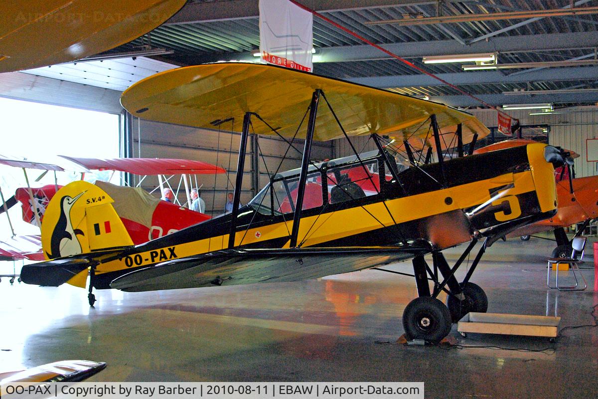 OO-PAX, 1948 Stampe-Vertongen SV-4B C/N 1147, Stampe et Vertongen Stampe SV.4B [1147] Antwerp-Deurne~OO 11/08/2010