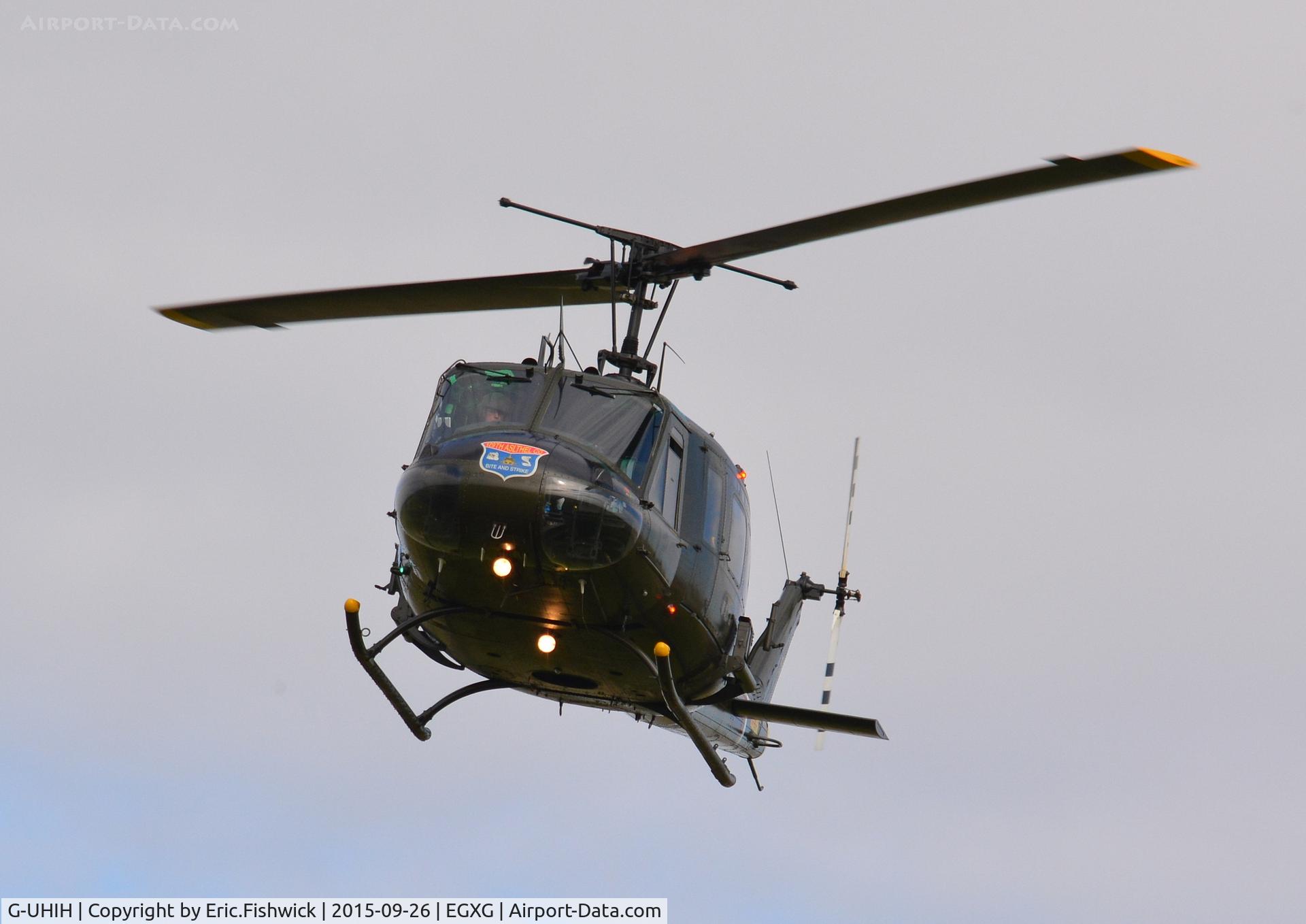 G-UHIH, 1972 Bell UH-1H Iroquois C/N 13208, 43. G-UHIH at The Yorkshire Air Show, Church Fenton, Sept. 2015.
