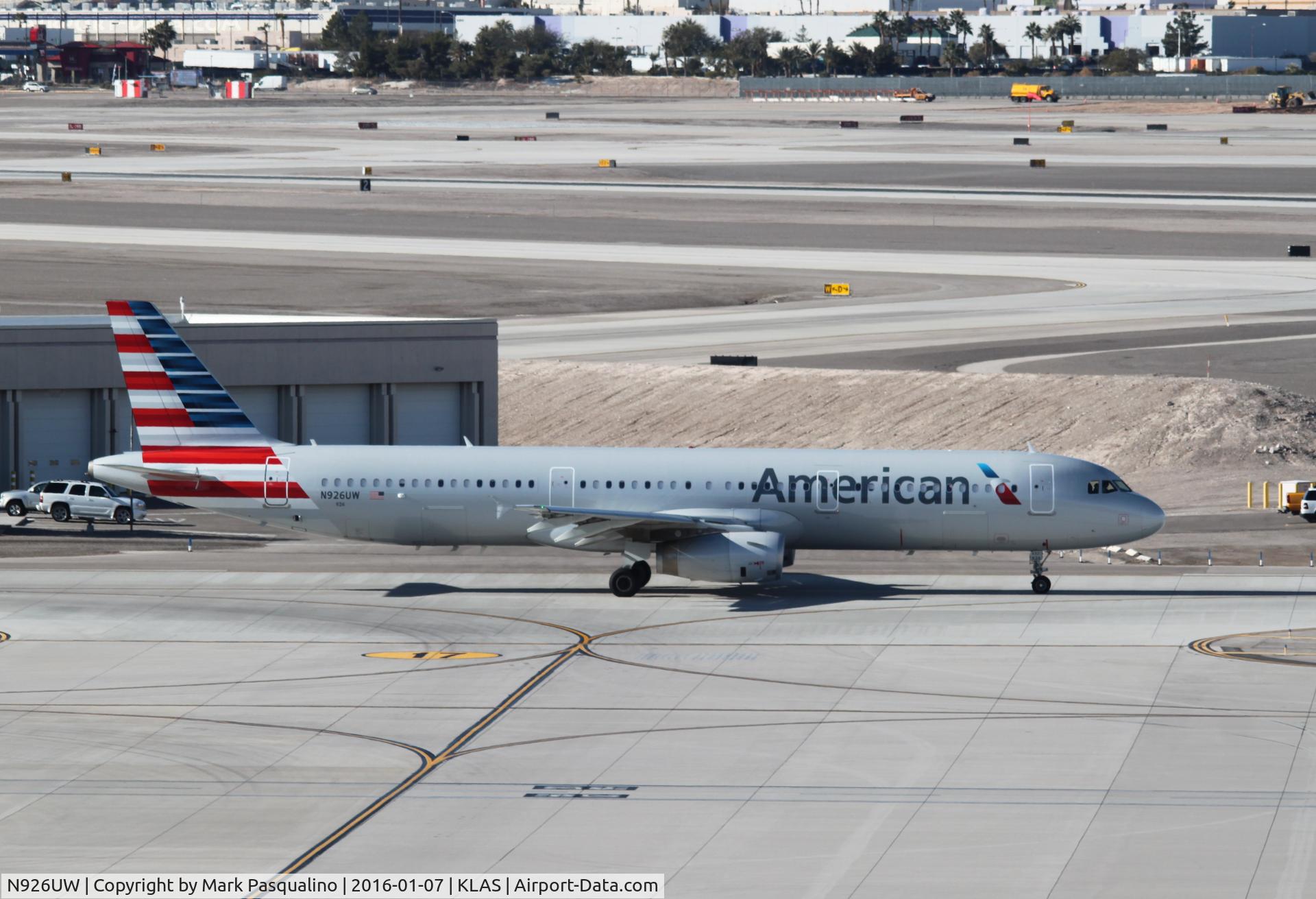 N926UW, 2015 Airbus A321-231 C/N 6618, Airbus A321