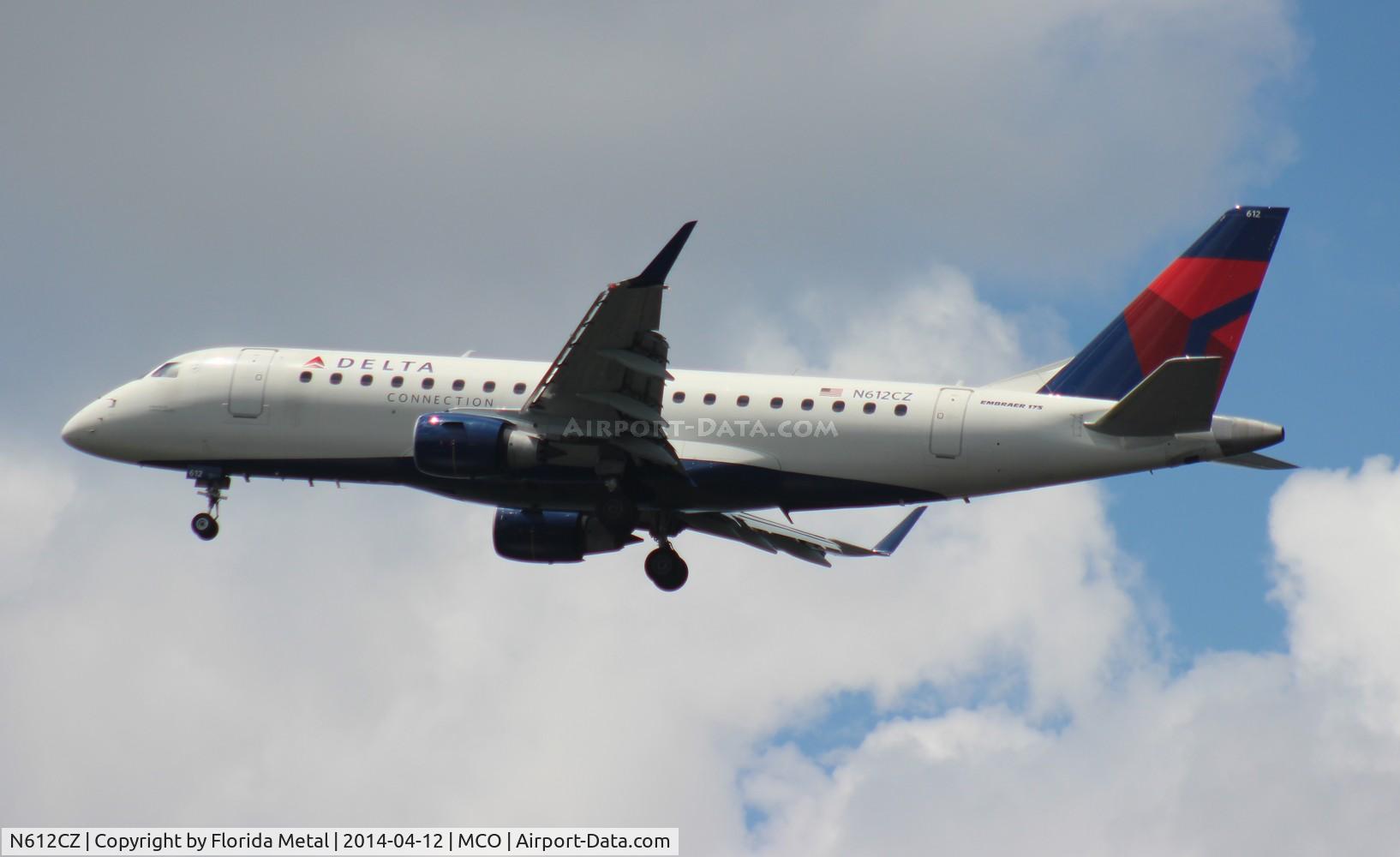 N612CZ, 2007 Embraer 175LR (ERJ-170-200LR) C/N 17000201, Delta E175