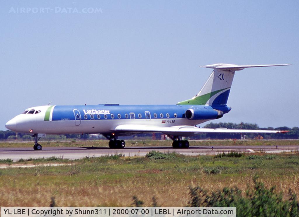 YL-LBE, 1980 Tupolev Tu-134B-3 C/N 63285, Taxiing holding point rwy 20 for departure...