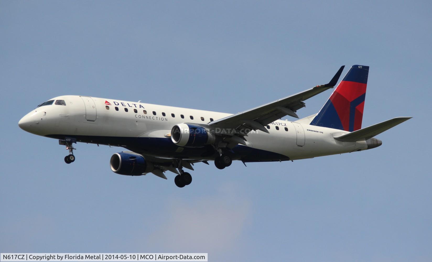 N617CZ, 2008 Embraer 175LR (ERJ-170-200LR) C/N 17000210, Delta E175