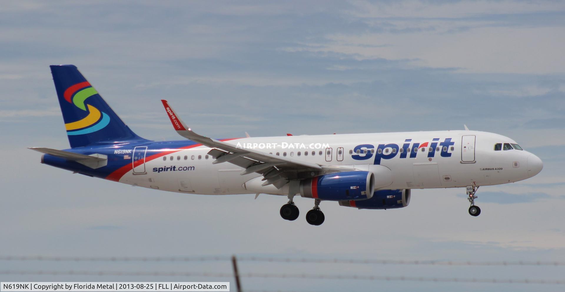 N619NK, 2013 Airbus A320-232 C/N 5517, Spirit