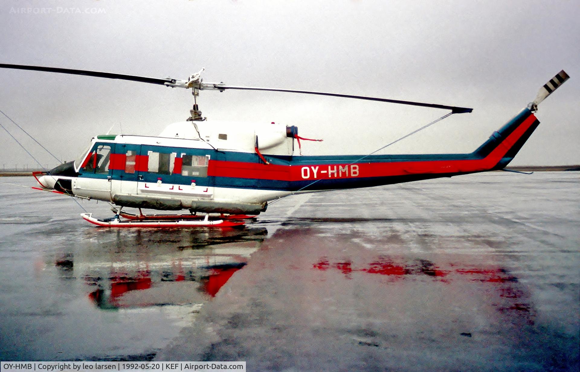 OY-HMB, 1975 Bell 212 C/N 30686, Keflavik Iceland 20.5.92