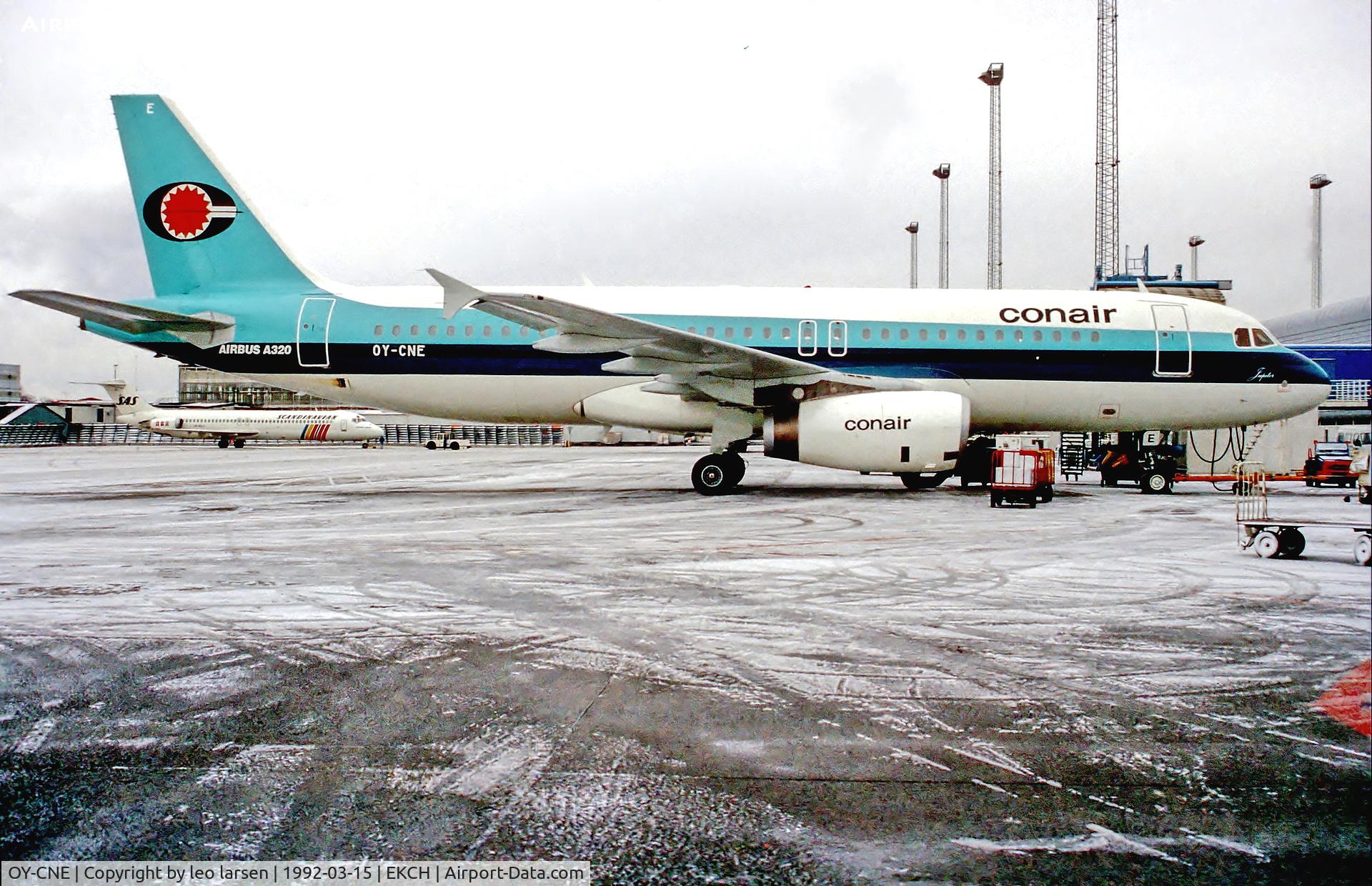 OY-CNE, 1991 Airbus A320-231 C/N 164, Copenhagen 15.3.92