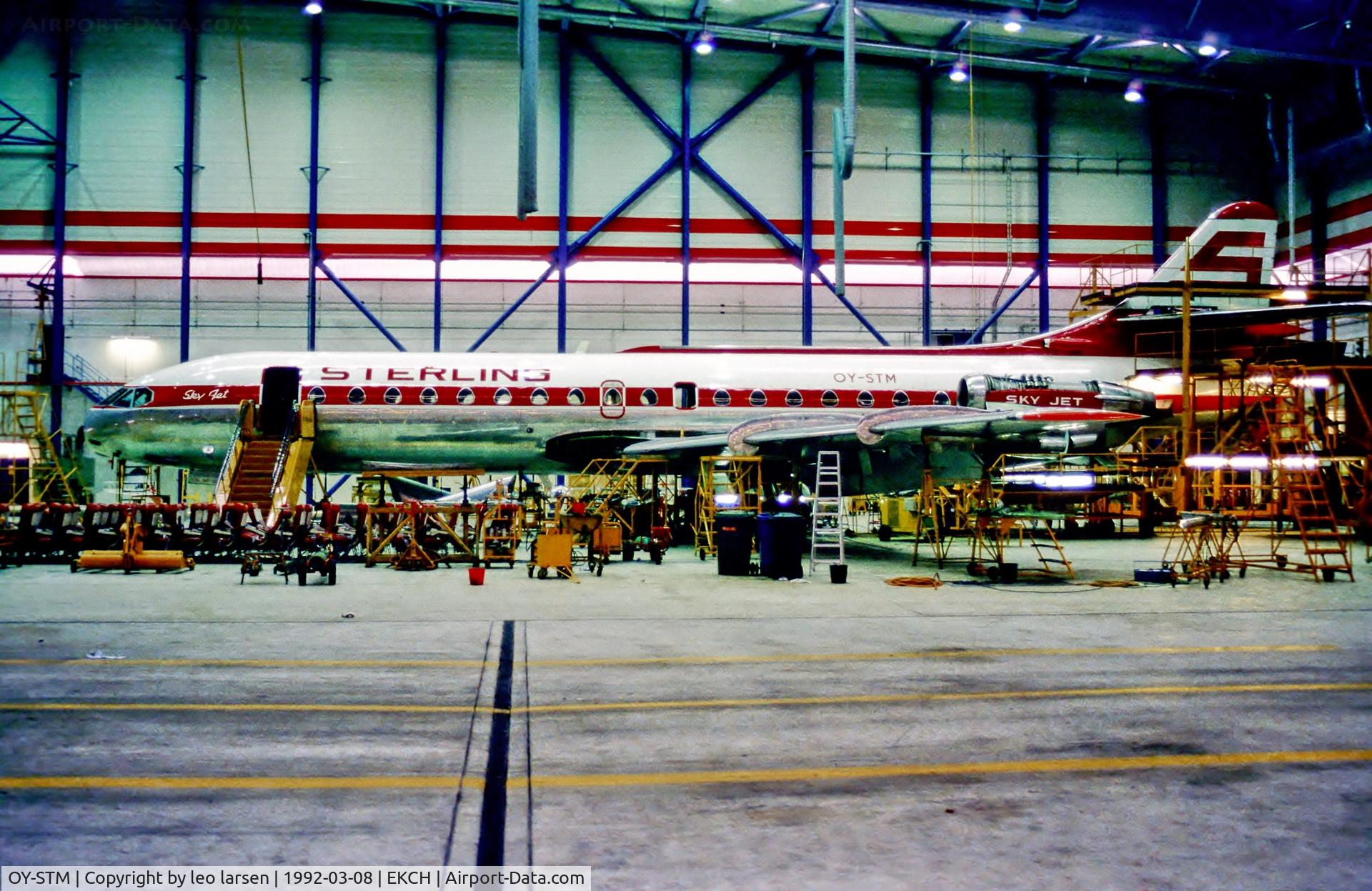 OY-STM, 1970 Sud Aviation SE-210 Caravelle 10B3 Super B C/N 268, Copenhagen 15.3.92