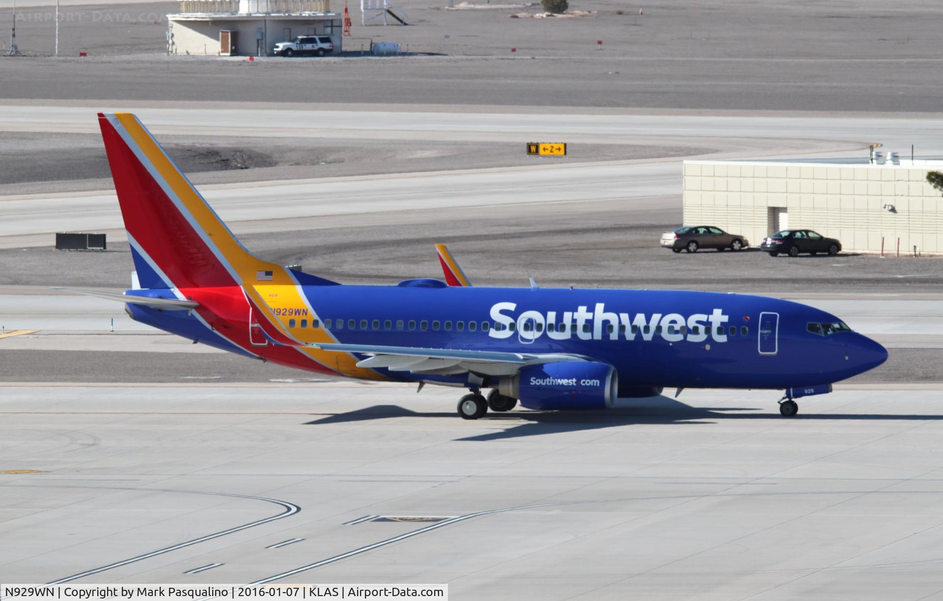 N929WN, 2008 Boeing 737-7H4 C/N 36631, Boeing 737-700