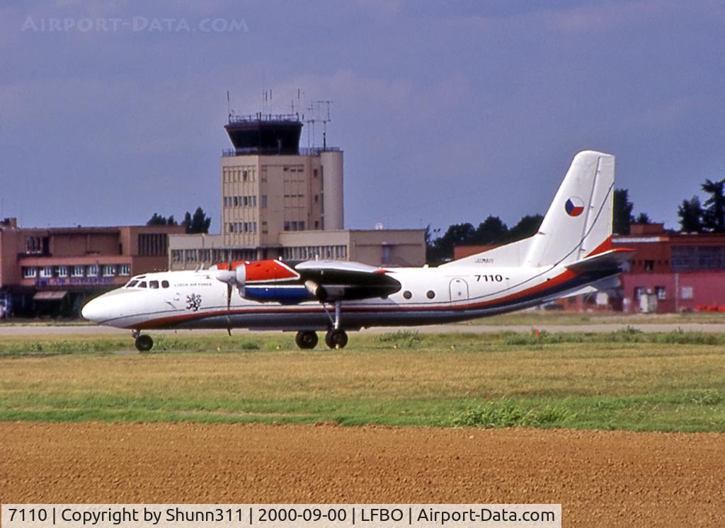 7110, Antonov An-24B C/N 17307110, Lining up rwy 32R for departure...