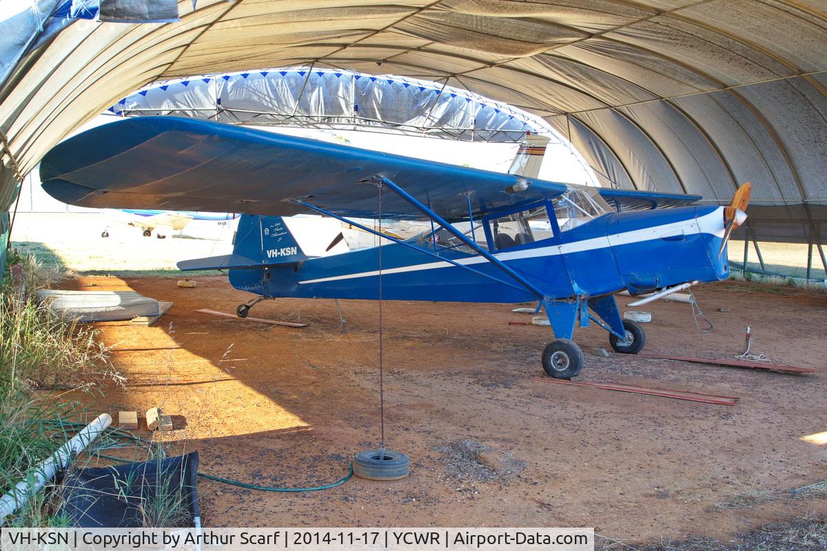 VH-KSN, 1948 Auster J-5 Adventurer C/N 2811, VH-KSN Cowra NSW November 2014