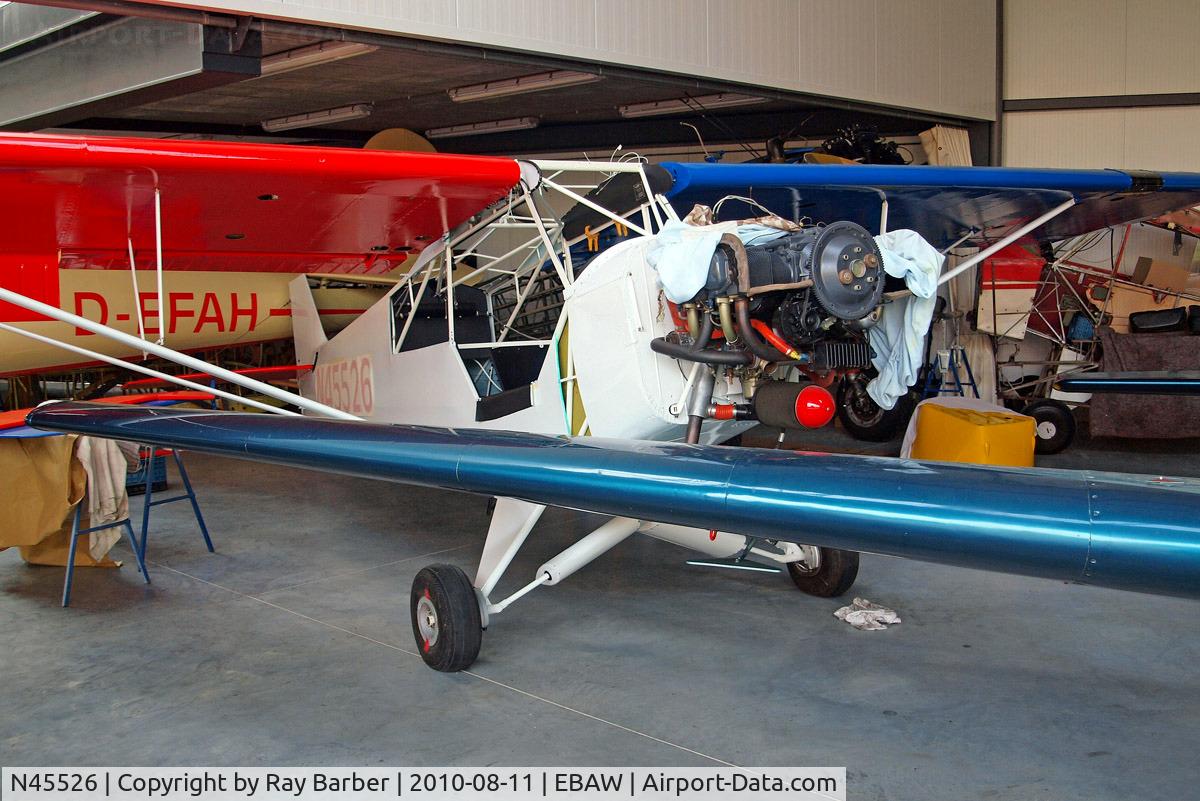 N45526, Piper PA-18-150 Super Cub C/N 18-8109035, Piper PA-18-150 Super Cub [18-8109035] Antwerp-Deurne~OO 11/08/2010. On rebuild. Corrected  c/n from 18-8309014 by CAA 23/03/2012.