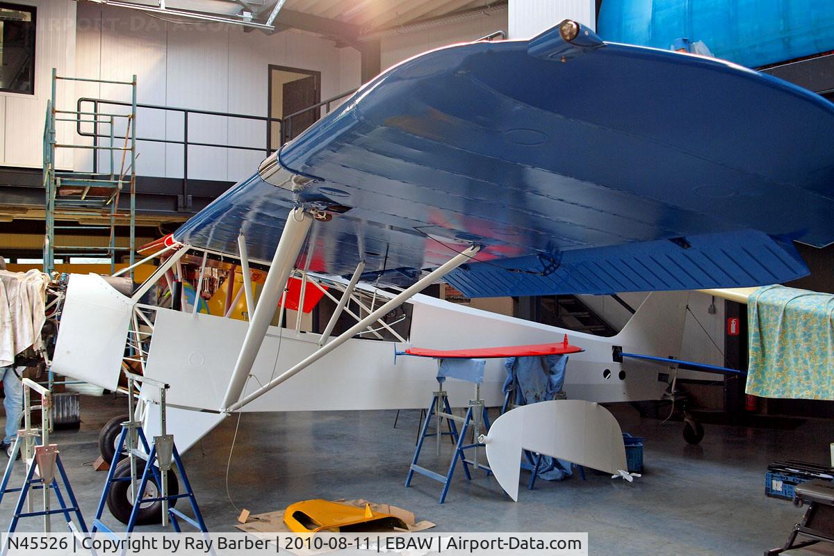 N45526, Piper PA-18-150 Super Cub C/N 18-8109035, Piper PA-18-150 Super Cub [18-8109035] Antwerp-Deurne~OO 11/08/2010. On rebuild. Corrected c/n from 18-8309014 by CAA 23/03/2012.