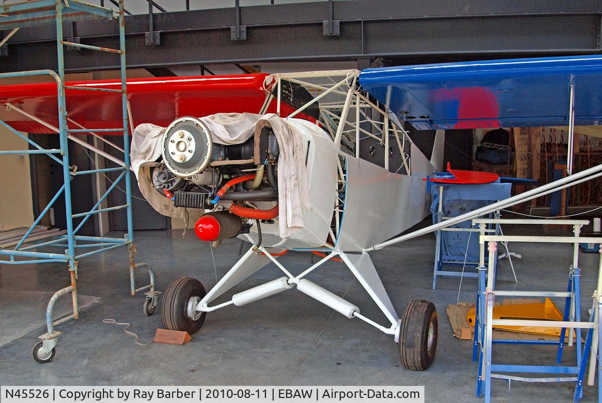 N45526, Piper PA-18-150 Super Cub C/N 18-8109035, Piper PA-18-150 Super Cub [18-8109035] Antwerp-Deurne~OO 11/08/2010. On rebuild. Corrected c/n from 18-8309014 by CAA 23/03/2012.
