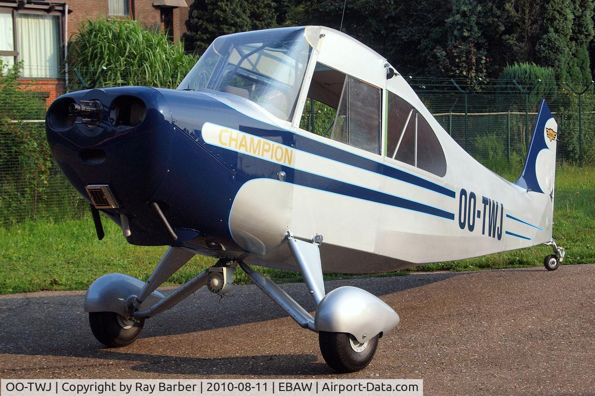 OO-TWJ, 1946 Aeronca 7AC Champion C/N 7AC-3625, Aeronca 7AC Champion [7AC-3625] Antwerp-Deurne~OO 11/08/2010. On rebuild.